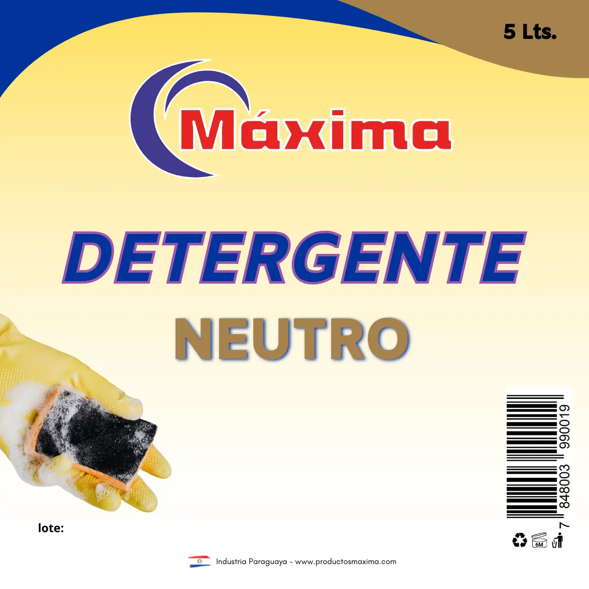 DETERGENTE MULTIUSO ALCALINO, NEUTRO 900 ml